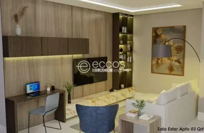 Apartamento à venda, 2 quartos, 1 suíte, 1 vaga, laranjeiras - uberlândia/mg