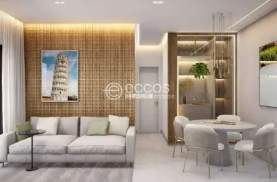 Apartamento à venda, 2 quartos, 1 suíte, 2 vagas, santa mônica - uberlândia/mg