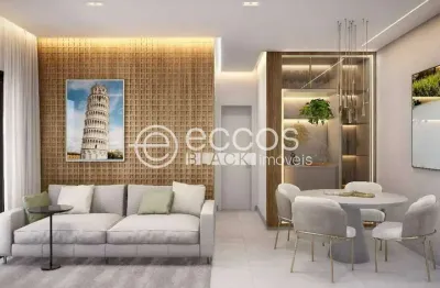 Apartamento à venda, 2 quartos, 1 suíte, 2 vagas, santa mônica - uberlândia/mg