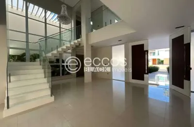 Casa em condomínio à venda, 5 quartos, 5 suítes, 4 vagas, jardim karaíba - uberlândia/mg