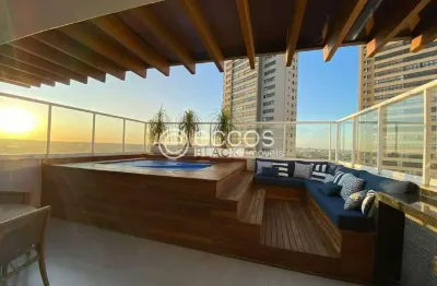Cobertura para aluguel, 3 quartos, 3 suítes, 3 vagas, jardim karaíba - uberlândia/mg
