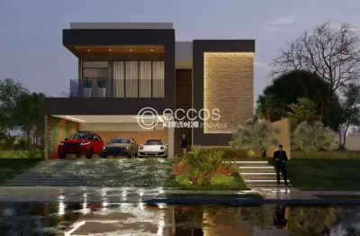 Casa em condomínio à venda, 4 quartos, 4 suítes, 3 vagas, nova uberlândia - uberlândia/mg
