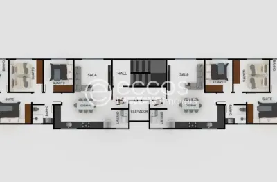 Apartamento à venda, 3 quartos, 1 suíte, 1 vaga, presidente roosevelt - uberlândia/mg