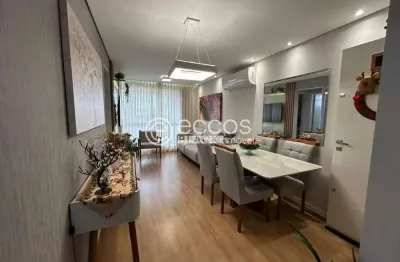 Apartamento à venda, 2 quartos, 1 suíte, 2 vagas, santa mônica - uberlândia/mg