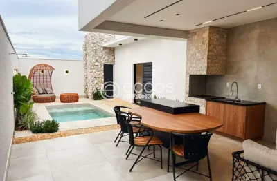 Casa em condomínio à venda, 3 quartos, 3 suítes, 4 vagas, laranjeiras - uberlândia/mg