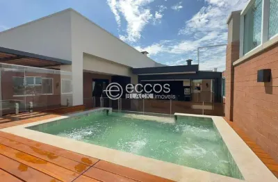 Cobertura à venda, 4 quartos, 4 suítes, 4 vagas, lídice - uberlândia/mg