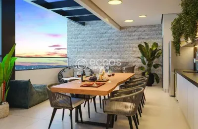 Cobertura à venda, 4 quartos, 4 suítes, 3 vagas, santa mônica - uberlândia/mg