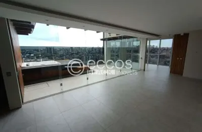 Cobertura para aluguel, 4 quartos, 4 suítes, 2 vagas, tubalina - uberlândia/mg