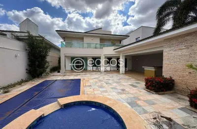 Casa em condomínio para aluguel, 4 quartos, 4 suítes, 4 vagas, morada da colina - uberlândia/mg