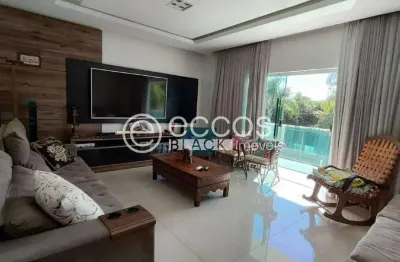 Casa em condomínio para aluguel, 5 quartos, 5 suítes, 6 vagas, gávea - uberlândia/mg