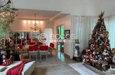 Casa em condomínio à venda, 4 quartos, 4 suítes, 6 vagas, jardim karaíba - uberlândia/mg