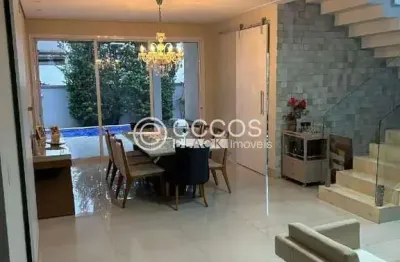 Casa em condomínio para aluguel, 3 quartos, 3 suítes, 2 vagas, nova uberlândia - uberlândia/mg