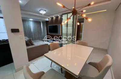 Apartamento para aluguel, 2 quartos, 1 suíte, 2 vagas, santa mônica - uberlândia/mg