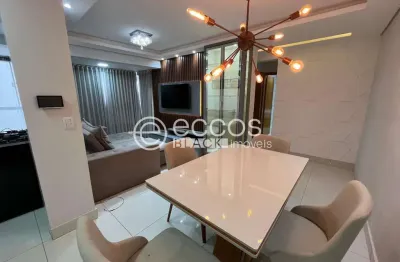 Apartamento para aluguel, 2 quartos, 1 suíte, 2 vagas, santa mônica - uberlândia/mg