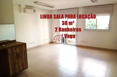 Aluguel de sala comercial de 38m² em condomínio de luxo em Perdizes, São Paulo-SP!