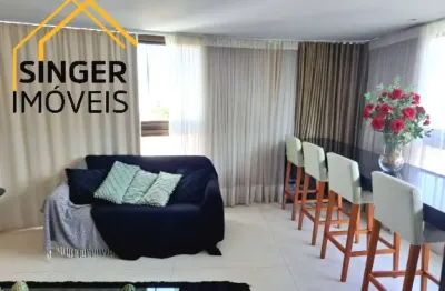 Belíssimo apartamento luxo à venda, com 4 suítes na graça, 200 m², andar alto, vista mar, 4 vagas de garagem, ótima infraestrutura de lazer