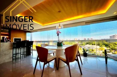 Lindíssimo apartamento à venda, patamares/salvador: 3 suítes, sala ampla, varandão gourmet, vista mar, 3 vagas, 172m², depósito, infraestrutura total