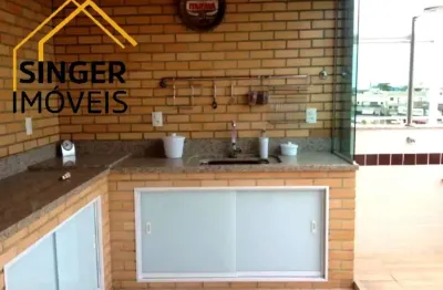 Belíssima cobertura à venda > 3 quartos, 2 suítes, sala ampla, piscina, área gourmet, 4 vagas, 236,00 m² > recreio dos bandeirantes, rio de janeiro/rj