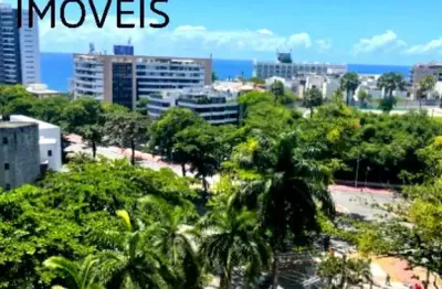 Imperdível: apartamento com 4 quartos (3 suítes), jardim apipema, ssa/ba > 144 m², ampla sala, vista mar, sala de tv, lavabo, 3 vagas, infraestrutura