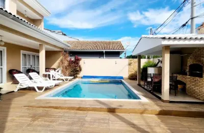 Casa à venda- moderna com piscina e área gourmet em condomínio fechado – 5 quartos e suíte master com hidro!-taquara