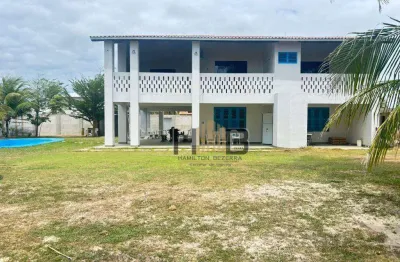 Casa duplex com piscina alugar por diária - casa com 6 suítes para alugar, 350 m² por r$ 1.250,00 - marina do morro branco - beberibe/ce