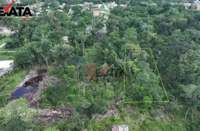 Terreno à venda, 384 m² por r$ 100.000 - praia das palmeiras - itapoá/sc