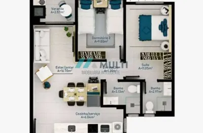 Apartamento à venda no bairro cachoeira do bom jesus - florianópolis/sc