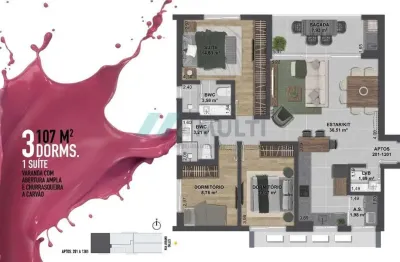 Apartamento com 3 quartos à venda na Rua Desembargador Urbano Salles, 99, Centro, Florianópolis