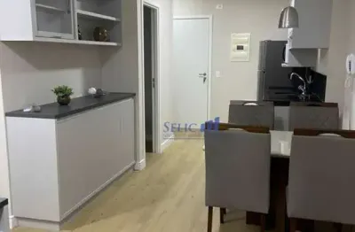 Línea - flat mobiliado 48m², centro, jundiaí. cod fl0080