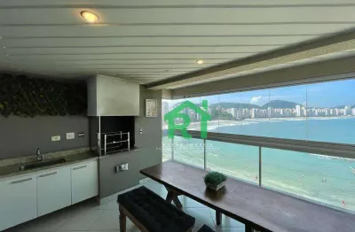 Apartamento com 4 dormitórios à venda, 175 m² por r$ 2.350.000,00 - jardim astúrias - guarujá/sp