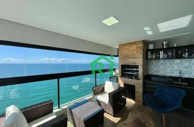 Apartamento frente mar com 3 quartos (3 suítes), 2 vagas e lazer à venda em pitangueiras, guarujá | rocha imóveis guarujá