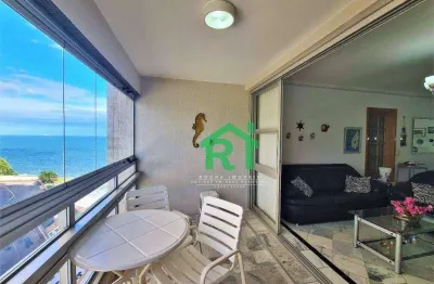 Apartamento com 3 dormitórios à venda, 125 m² por r$ 800.000,00 - jardim astúrias - guarujá/sp