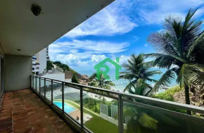 Apartamento frente mar, 3 dormitórios (1 suíte), 1 vaga, lazer, jardim astúrias - guarujá/sp