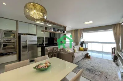 Apartamento com 2 dormitórios (1 suíte), 2 vagas, jardim astúrias, guarujá/sp