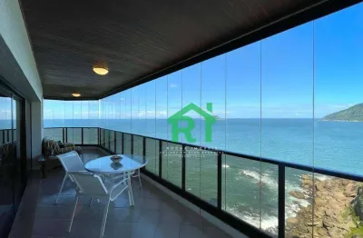 Apartamento frente mar, 4 dormitórios (suítes), 3 vagas, lazer, jardim astúrias - guarujá/sp