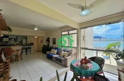 Apartamento frente mar, 3 dormitórios (2 suítes), 1 vaga, lazer,  jardim astúrias - guarujá/sp