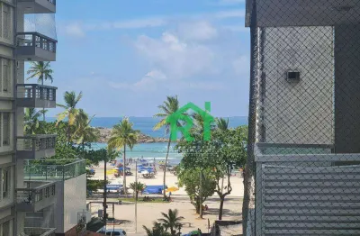 Apartamento vista ao mar, 3 dormitórios, 1 vaga, pitangueiras, guarujá/sp