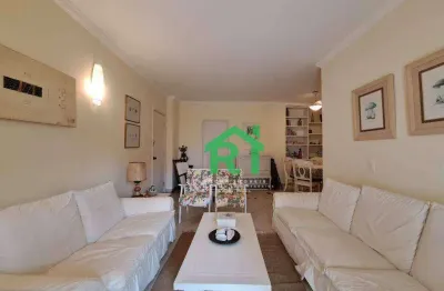 Apartamento beira mar, 2 dormitórios, 1 vaga, pitangueiras, guarujá/sp.