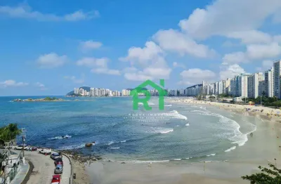 Apartamento beira mar, vista mar, 3 dormitórios (1 suíte) 1 vaga, pitangueiras, guarujá/sp.