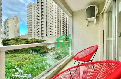Apartamento moderno, 2 dormitórios (1 suíte), 1 vaga, pitangueiras, guarujá/sp.