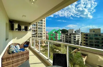 Apartamento reformado, 3 dormitórios (1 suíte), 2 vagas, área de lazer, jardim astúrias, guarujá/sp