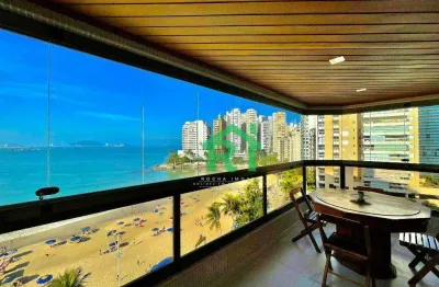 Apartamento frente mar, 3 dormitórios (suítes), 2 vagas, lazer, jardim astúrias - guarujá/sp