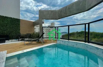 Cobertura com 3 dormitórios, 200 m² - venda por r$ 2.650.000,00 ou aluguel por r$ 18.000,00/mês - pitangueiras - guarujá/sp