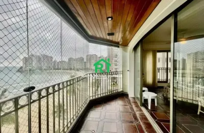 Apartamento para alugar em praia das astúrias, guarujá/sp, 3 suítes, 2 vagas, lazer, frente mar