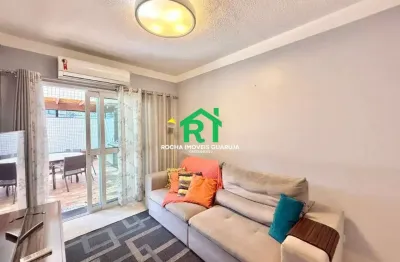 Apartamento garden em praia do tombo, guarujá/sp, 2 dormitórios, lazer, beira-mar