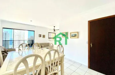 Apartamento vista ao mar, 3 dormitórios (1 suíte), lazer - astúrias, guarujá.