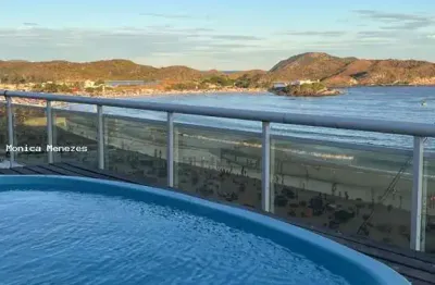 Cobertura para venda em cabo frio, praia do forte, 6 dormitórios, 5 suítes, 8 banheiros, 4 vagas