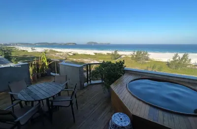 Cobertura para venda em cabo frio, praia do forte, 2 dormitórios, 2 suítes, 3 banheiros, 2 vagas