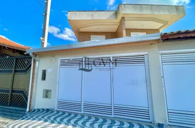 Sobrado com 2 quartos, balneário maracanã, praia grande