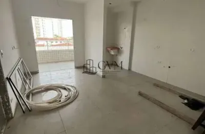 Apartamento de 1 dormitório na Vila Mirim, Praia Grande, SP.